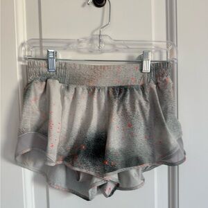 Lululemon Athletica Hotty Hot Shorts with Orange Speckles